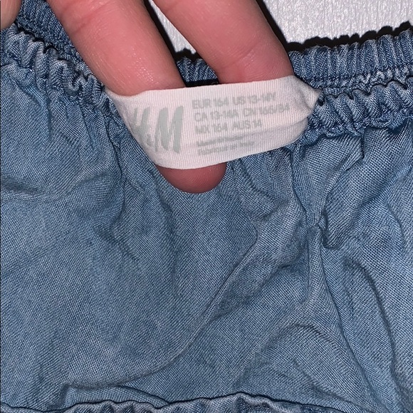 Girls Off the Shoulder Jean Dress - Picture 3 of 3